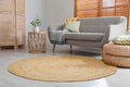 LUXOR living IBO - Rund 北欧极简黄麻地毯 (120cm)